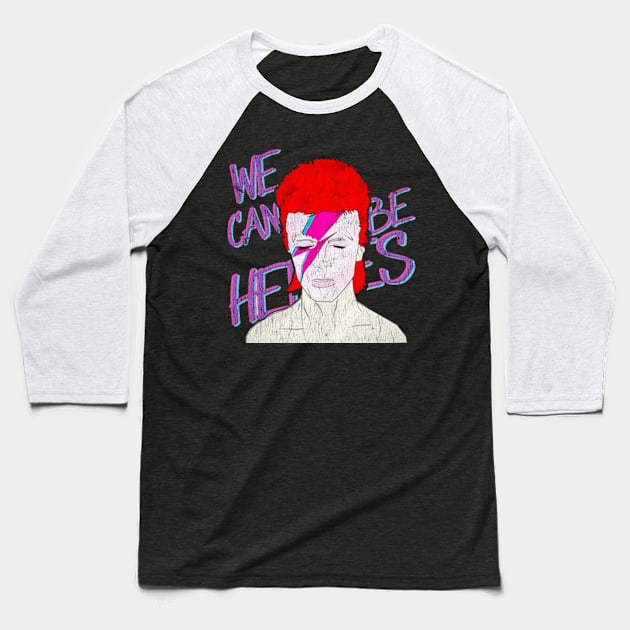 we can be heroes Baseball T-Shirt by mahashop